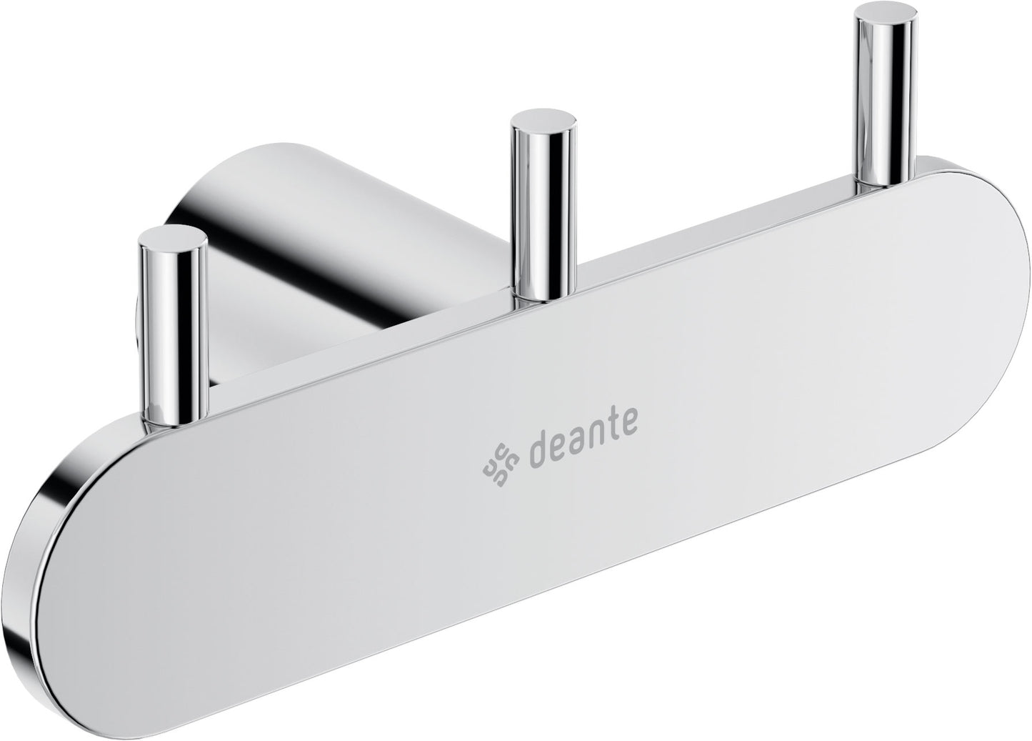 Deante ROUND Handtuchhaken Bademantelhaken dreifach Chrom