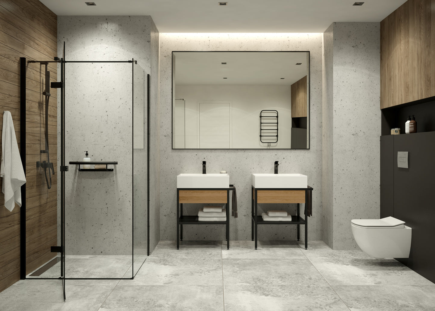 Deante HIACYNT Einhebelmischer Duscharmatur Schwarz