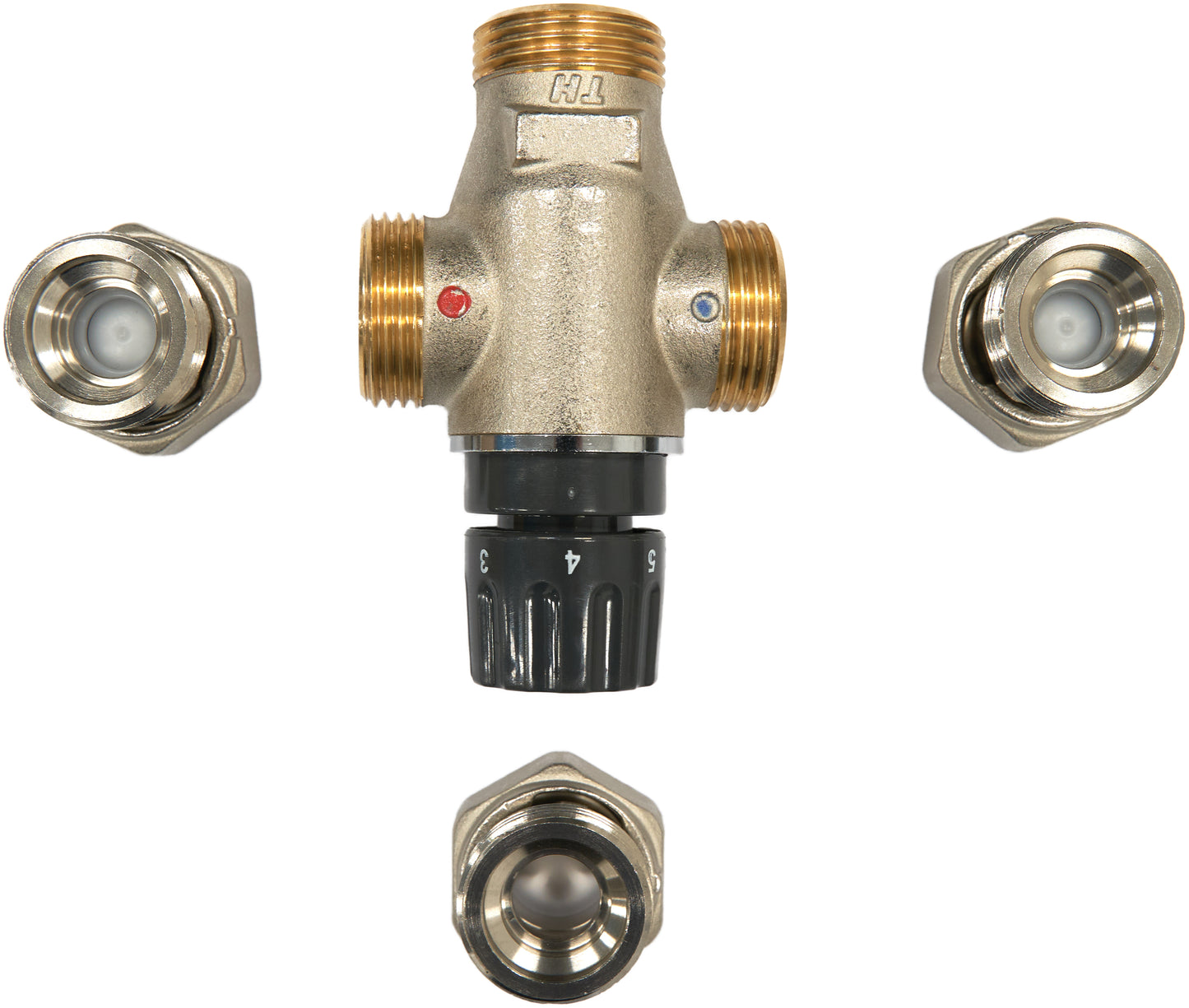 Deante PRESS Thermostatischer Zentralmischer für Duscharmaturen und Waschtischarmaturen