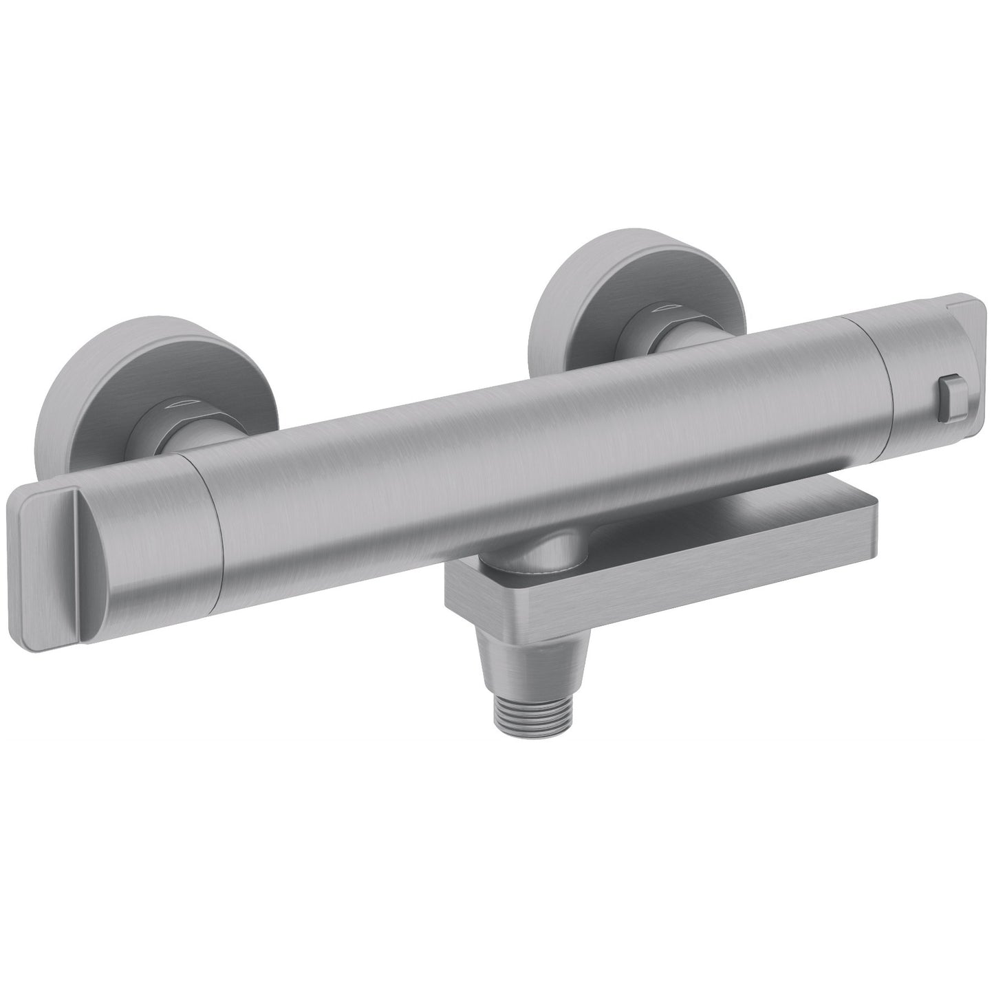 Deante THERM Badewannenarmatur mit Thermostat klappbar Stahl gebürstet