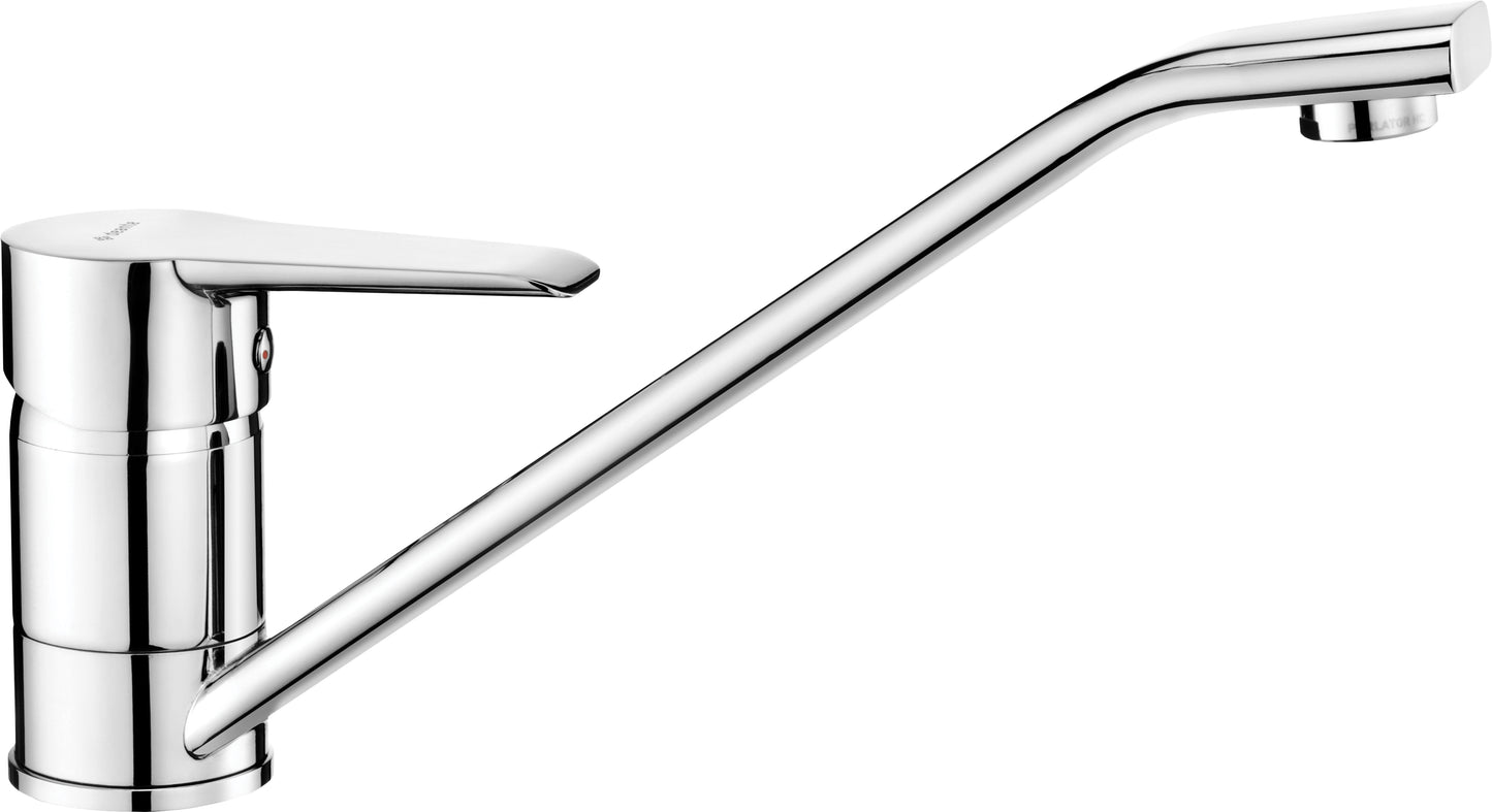 Deante CORIO Einhebel-Küchenmischer mit ECO Kartusche schwenkbar Chrom