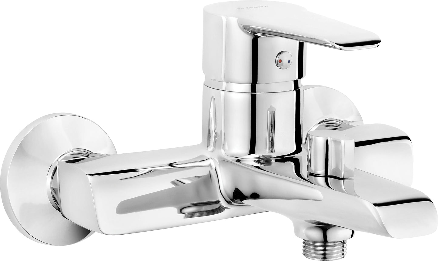 Deante CORIO Einhebel-Badewannenarmatur Aufputz-Wannenmischer Chrom