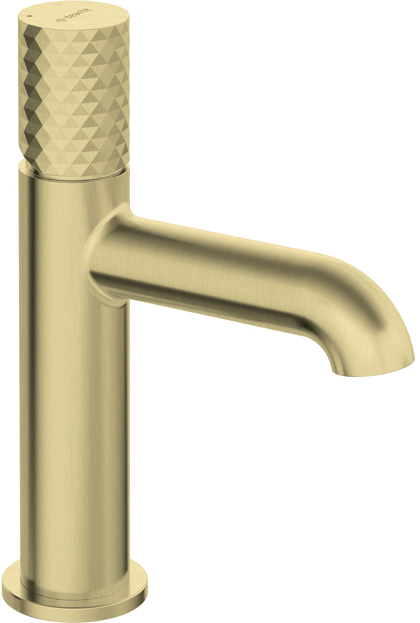 Deante SILIA HEXA Design-Waschtischarmatur mit Drehgriff Gold gebürstet