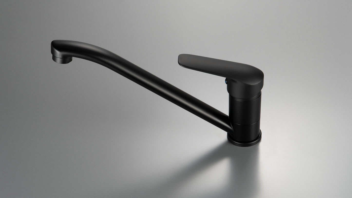 Deante BORO Küchen-Wasserhahn Einhebel-Spültischarmatur Schwarz