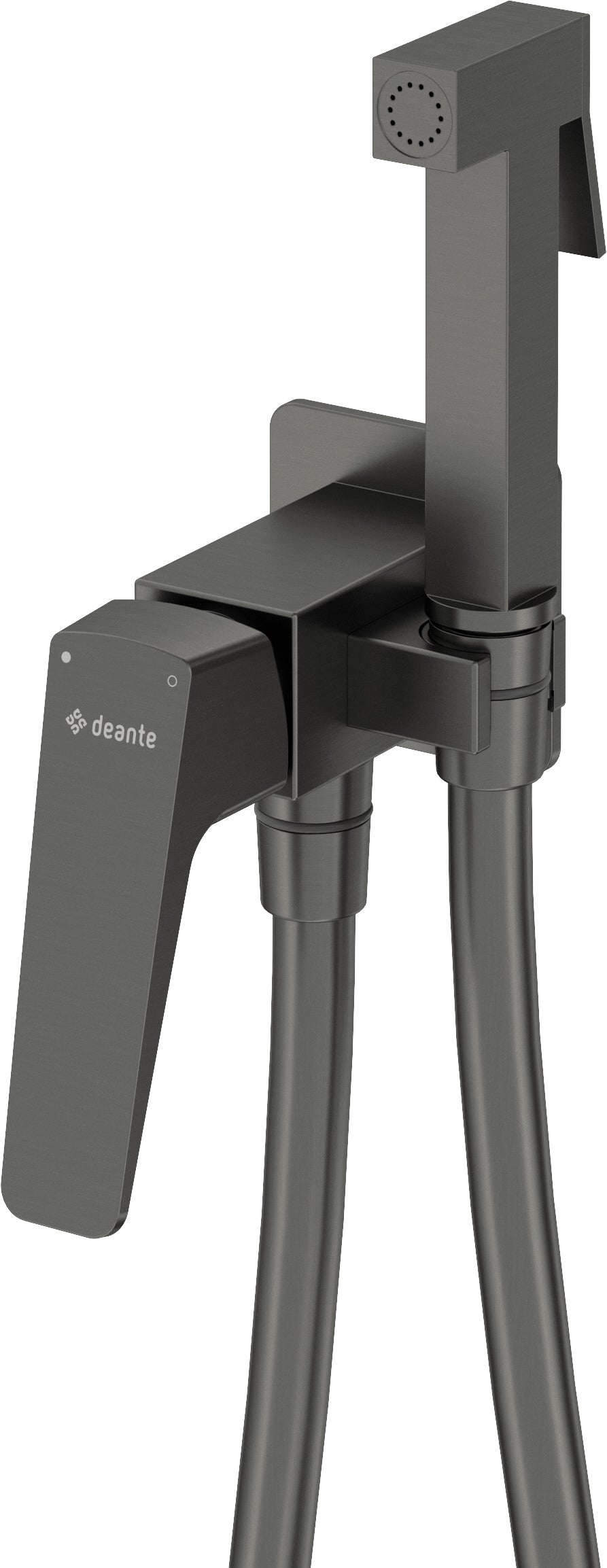 Deante BLUR Bidetarmatur Brause-Set Unterputz Titanium