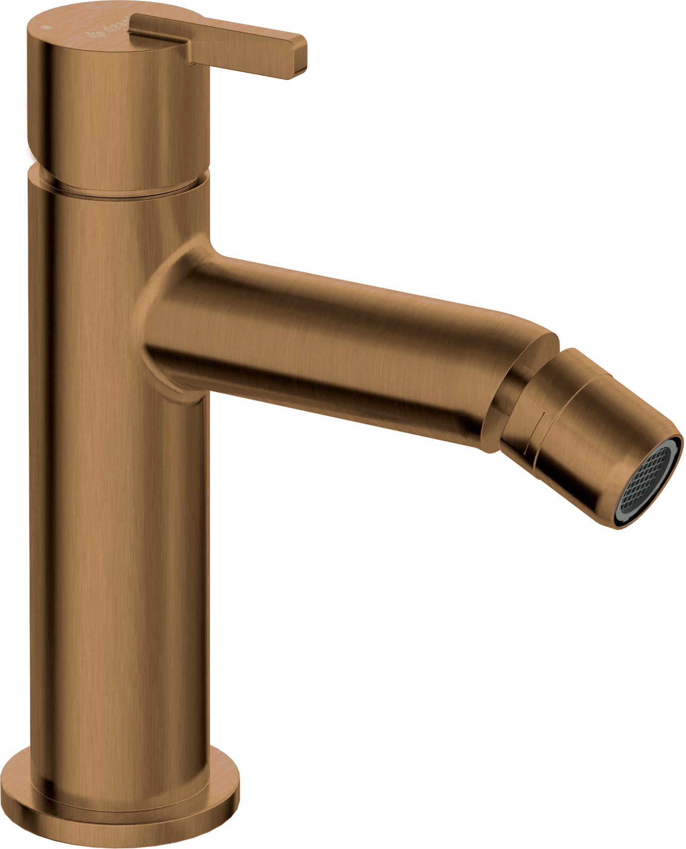 Deante SILIA Design-Bidetarmatur Einhebelmischer wassersparend Bronze gebürstet