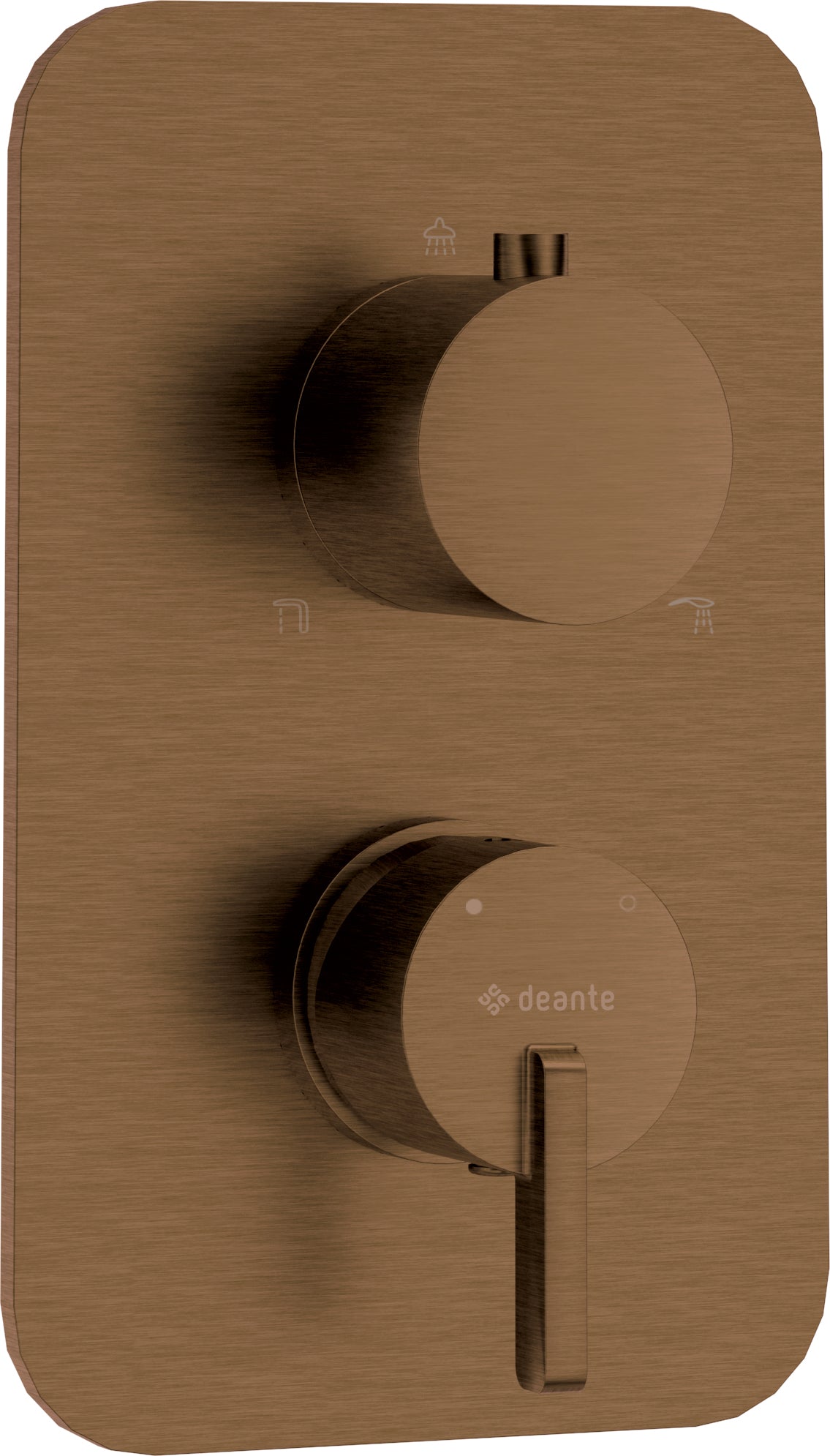 Deante SILIA Unterputz Duscharmatur für Mischbox Bronze gebürstet