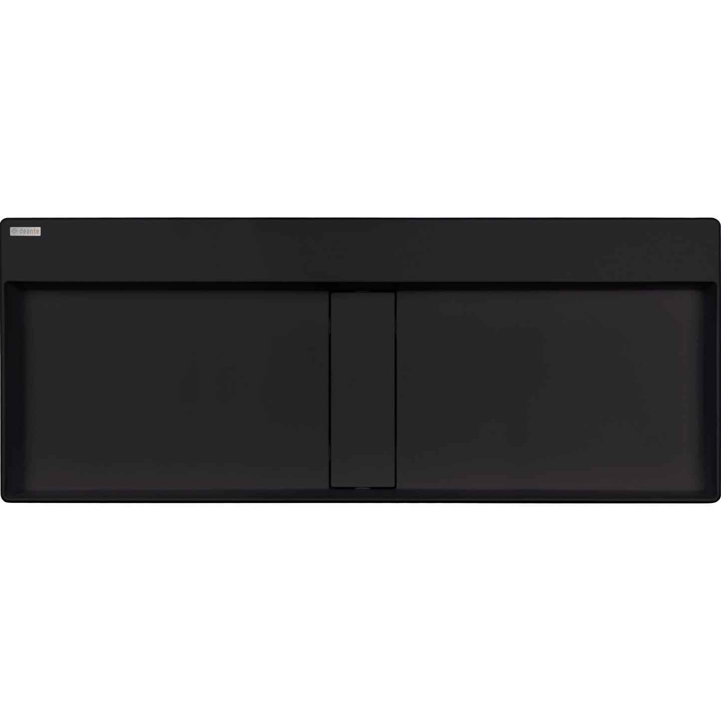 Deante BLUR Aufsatz-Doppelwaschtisch mit Abflussabdeckung 100 x 40 cm Schwarz