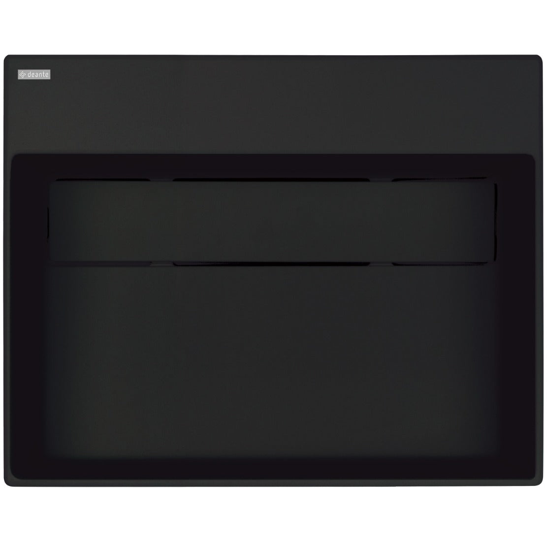 Deante CORREO Aufsatzwaschbecken mit Abflussabdeckung 50 x 40 cm Schwarz