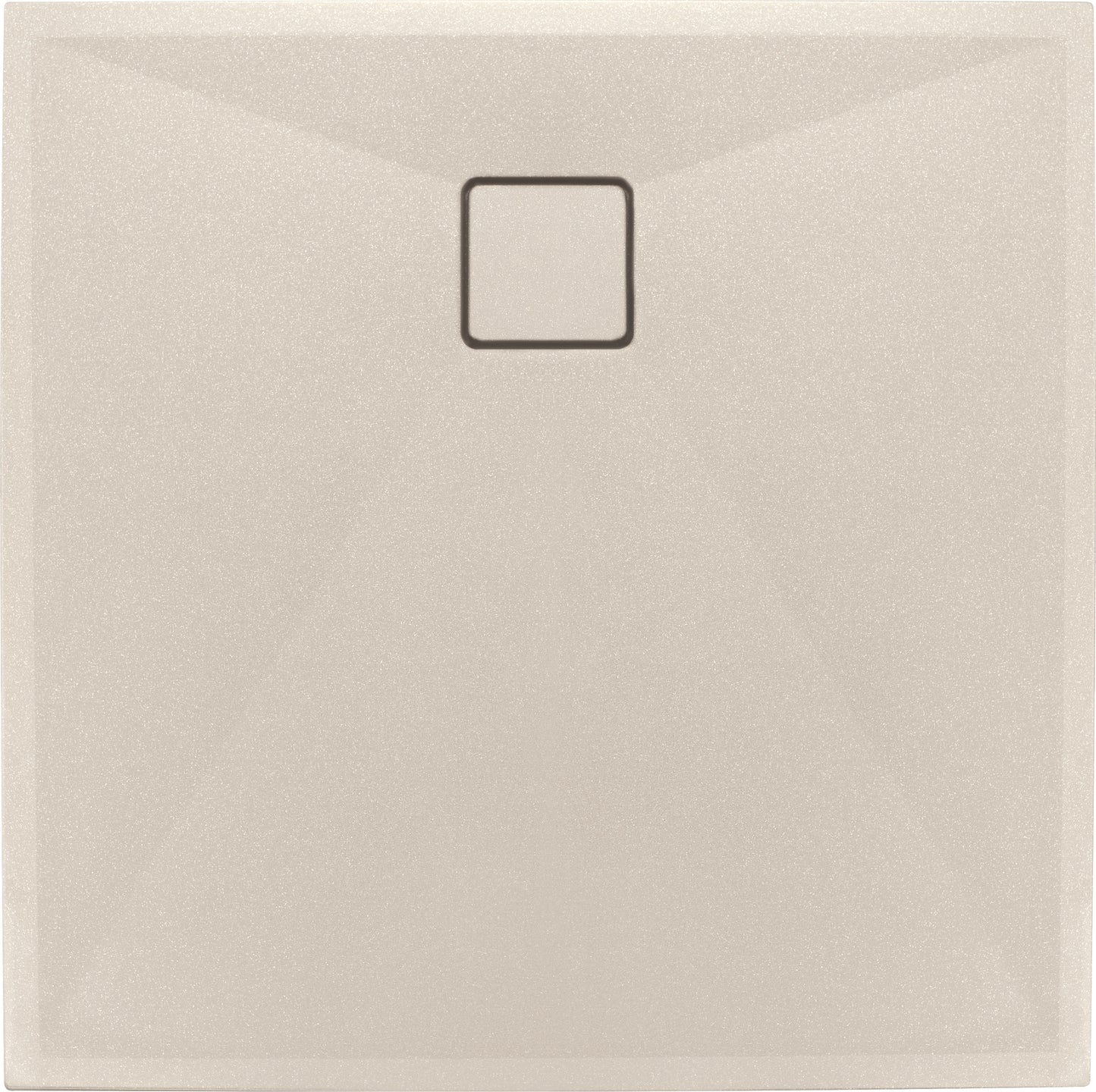 Deante CORREO Granit-Duschwanne quadratisch 80 x 80 cm Beige