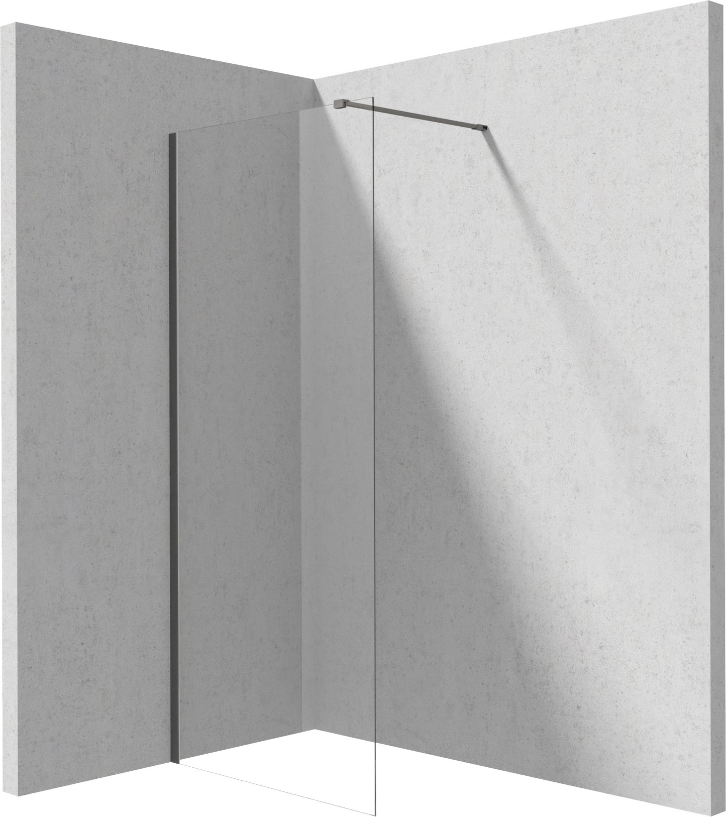 Deante PRIZMA Walk-In Duschwand Trennwand 120 x 195 cm Titanium