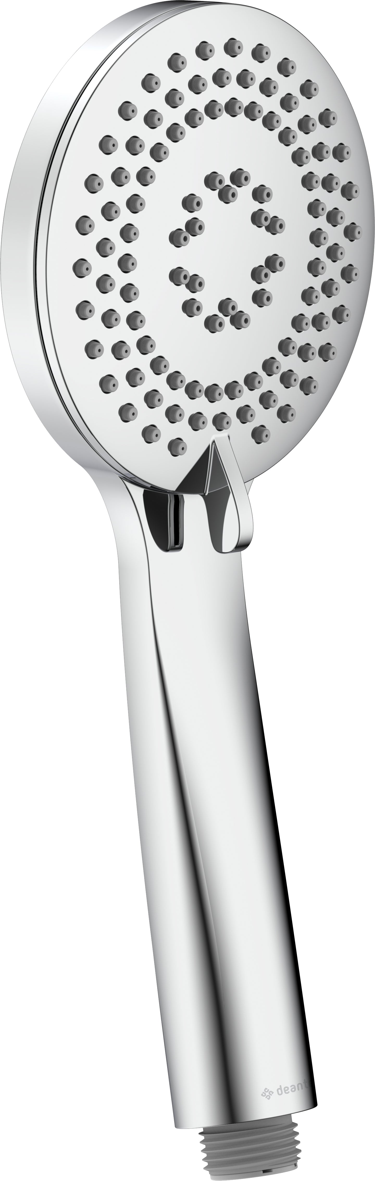 Deante ARNIKA Design-Handbrause rund Anti-Kalk (3 Strahlarten) Chrom