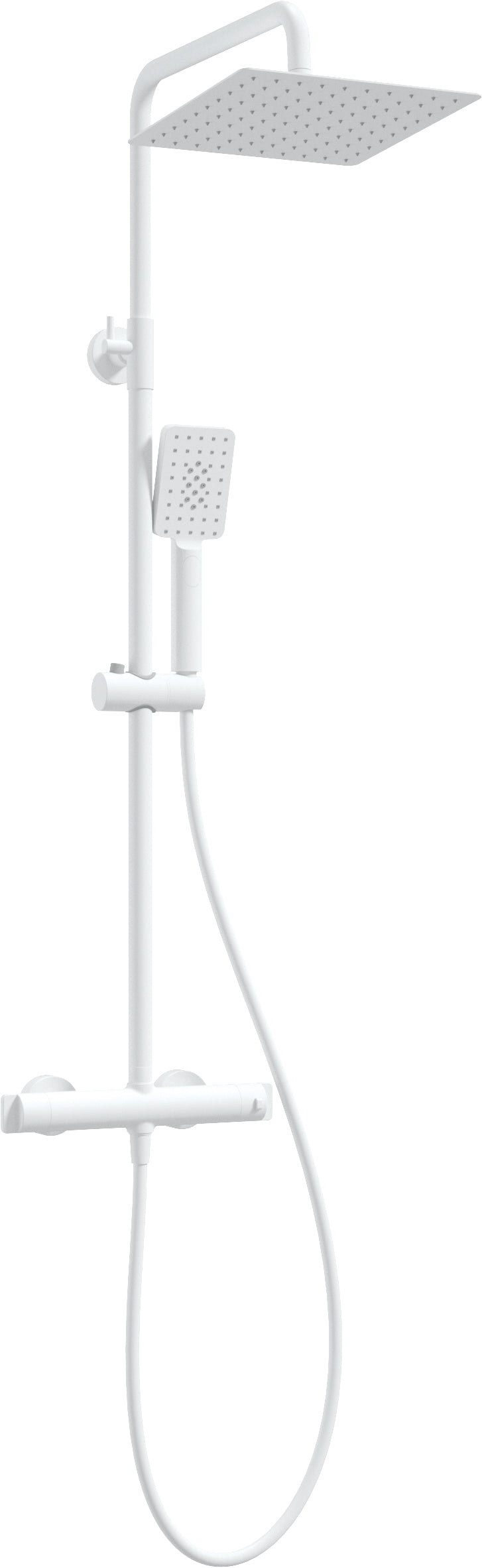 Deante THERM Duschsystem mit Thermostat-Duscharmatur Weiß