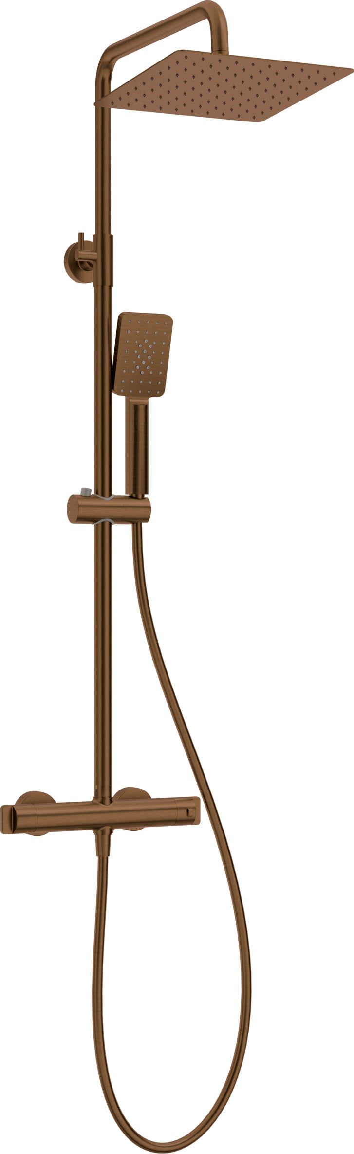 Deante THERM Duschsystem mit Thermostat-Duscharmatur Bronze gebürstet