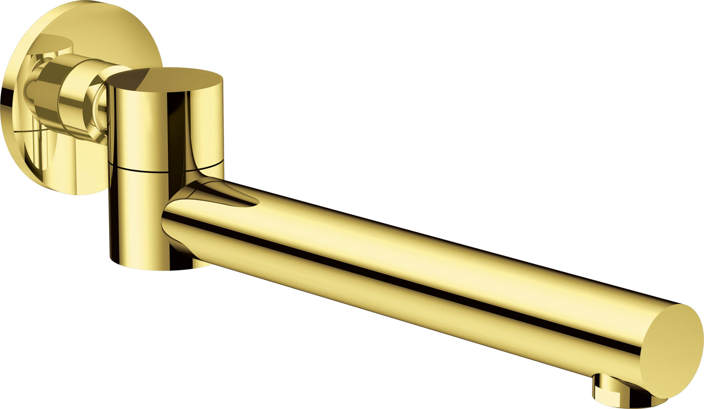 Deante CASCADA Wanneneinlauf rund klappbar Ausladung 244 mm Gold