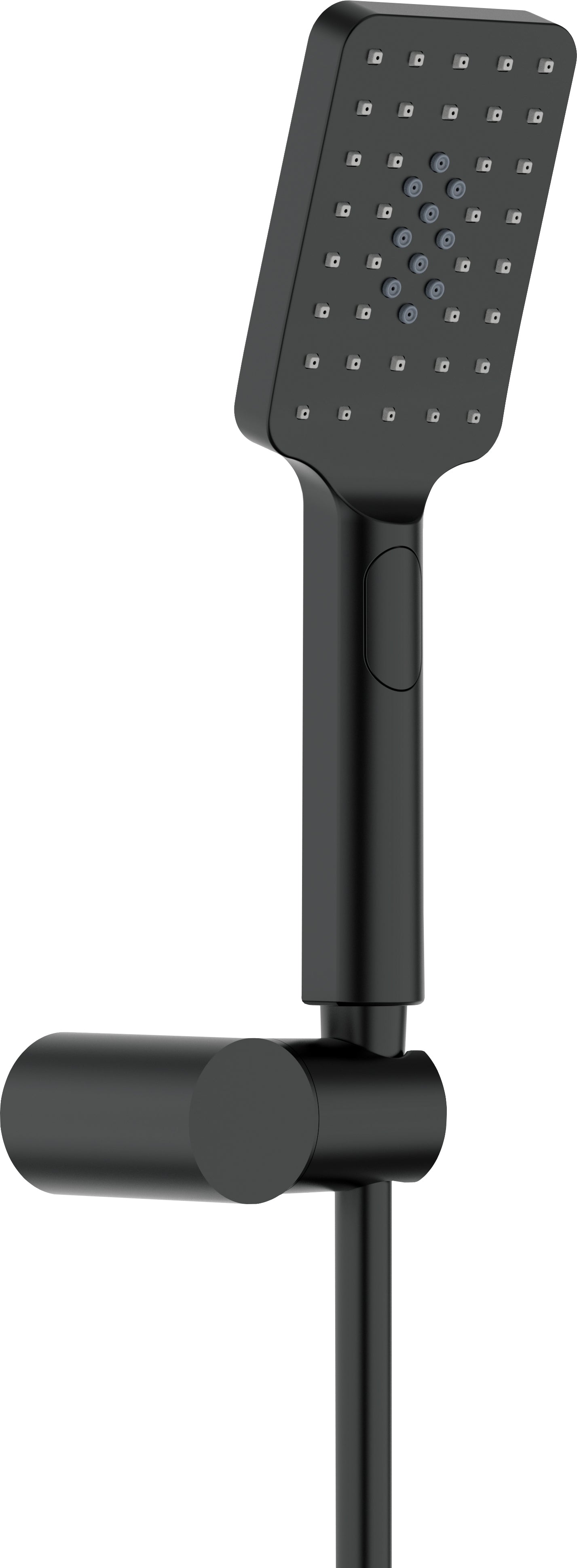 Deante ALPINIA Brausekopf mit Halterung Anti-Kalk (3 Strahlarten) Schwarz