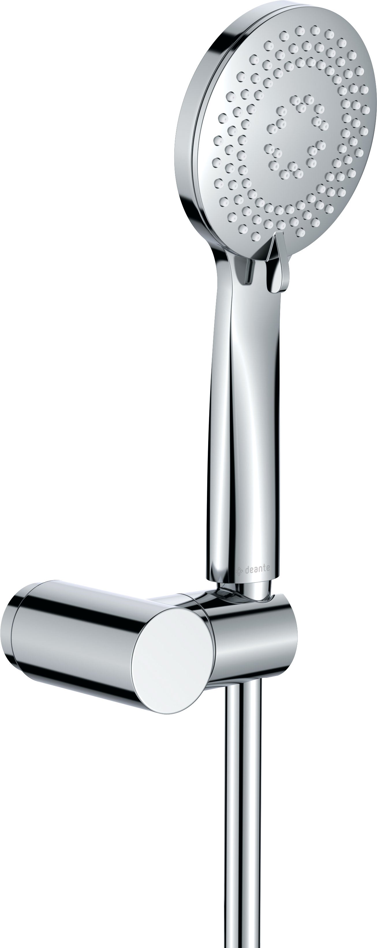 Deante ARNIKA Design-Duschkopf mit Halterung Anti-Kalk (3 Strahlarten) Chrom