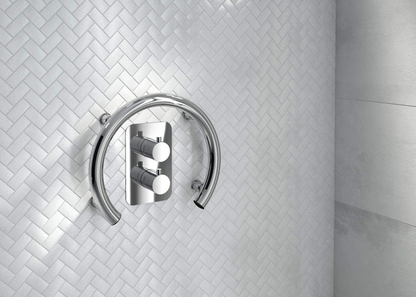 Deante VITAL Haltegriff Senioren-Duschgriff in Hufeisenform Edelstahl