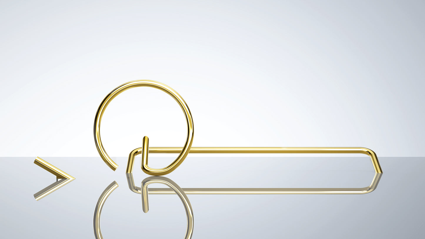 Deante SILIA Design-Handtuchring offen rund Gold