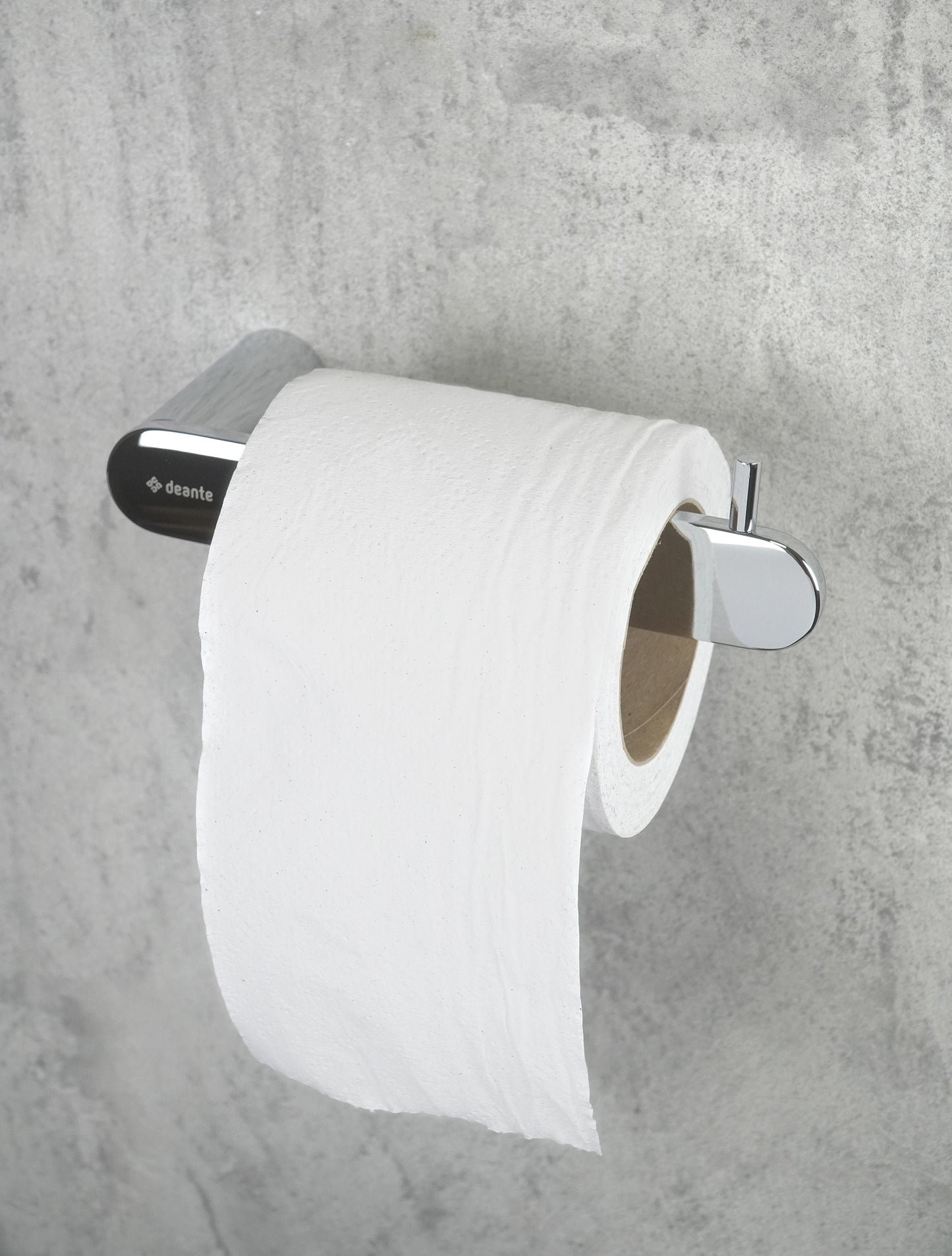 Deante ROUND Design-Toilettenpapierhalter offen Chrom