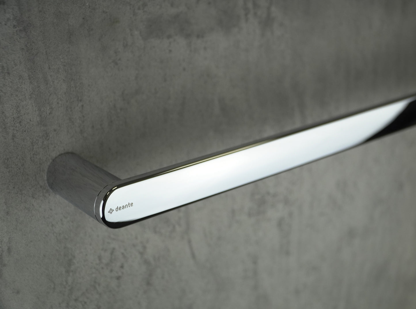 Deante ROUND Design-Handtuchhalter Badetuchstange einzeln 60 cm Chrom