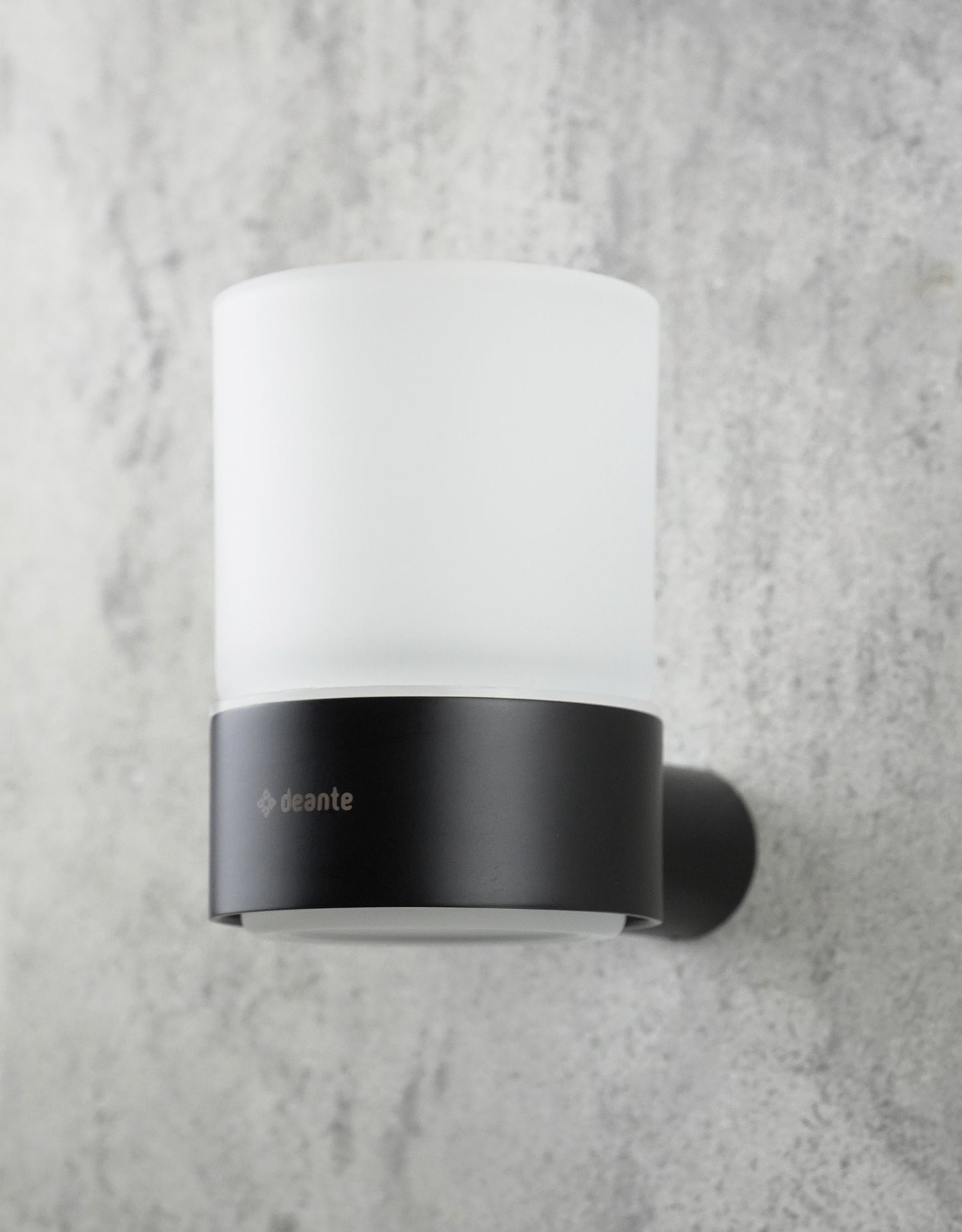 Deante ROUND Zahnputzbecher Wandmontage Schwarz