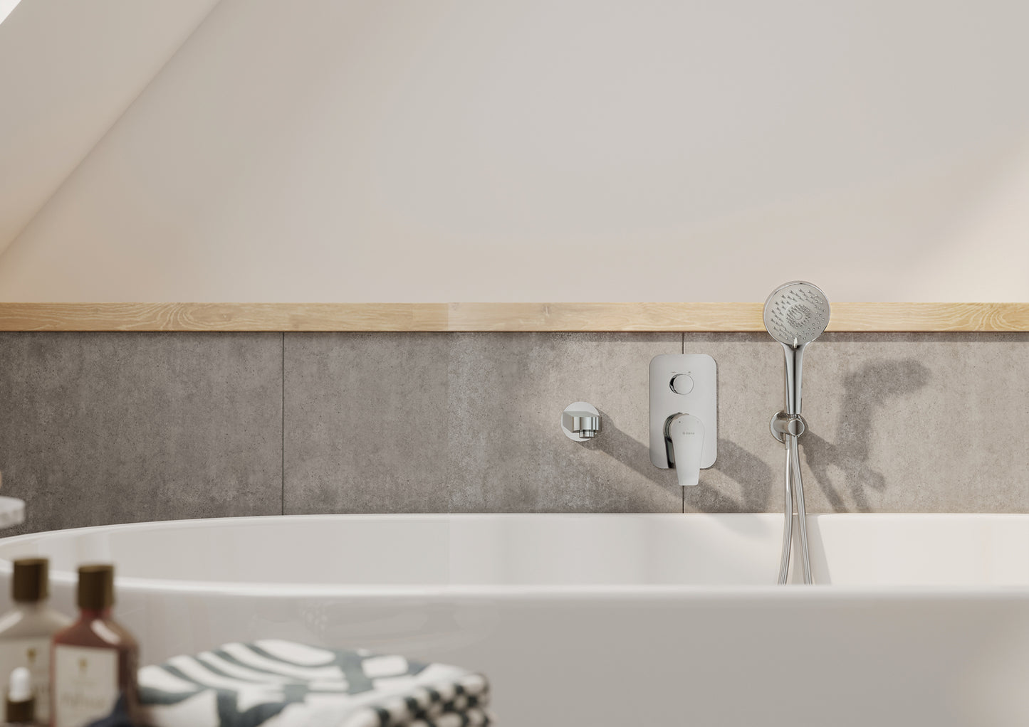 Deante CASCADA Badewanneneinlauf Ausladung 200 mm Chrom