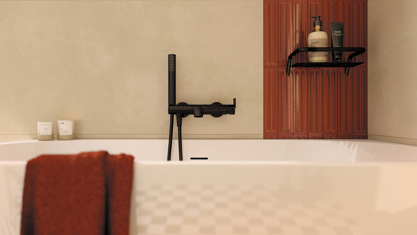 Deante SILIA Duschablage Duschkorb Design-Regal Schwarz