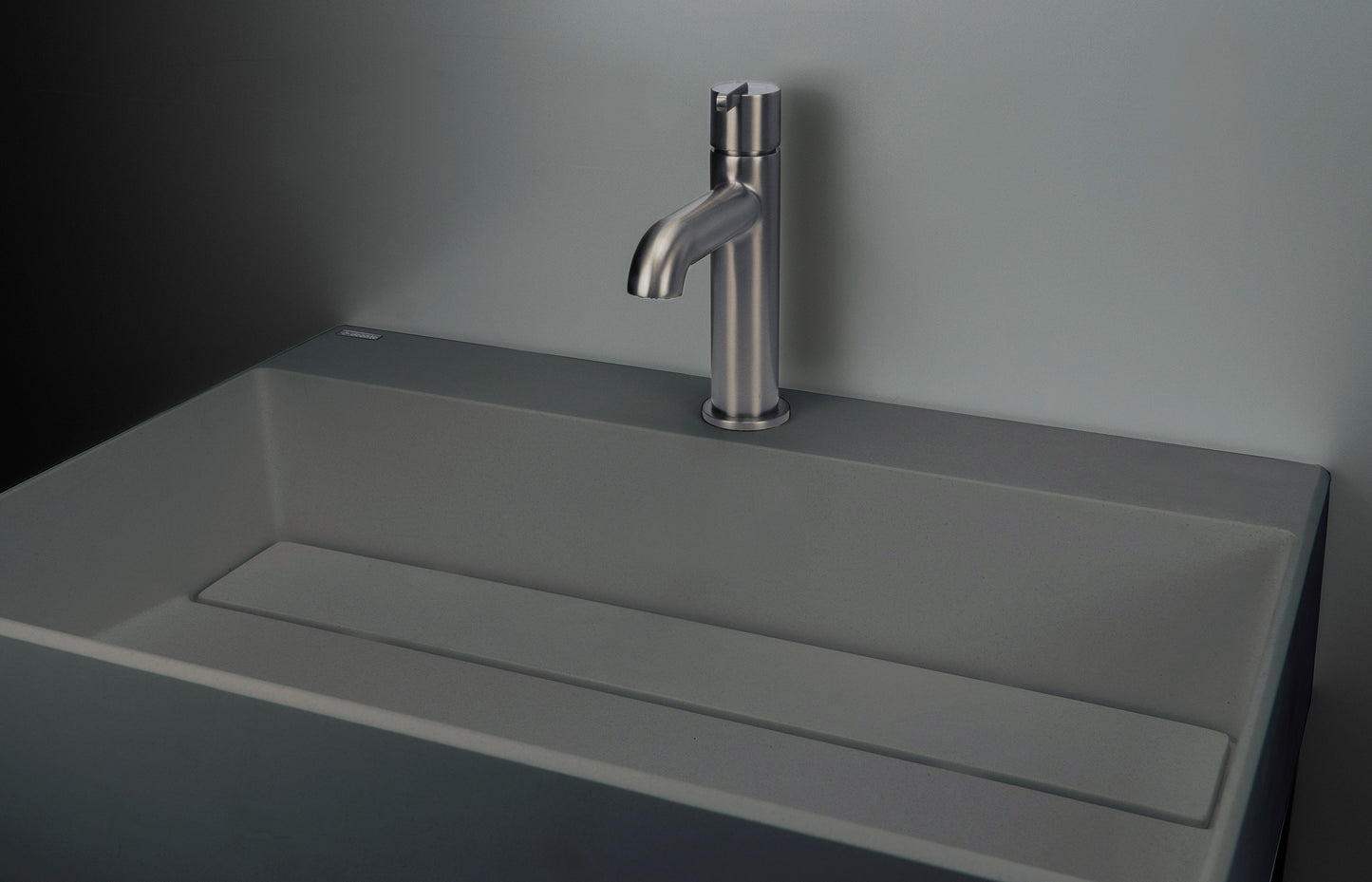 Deante CORREO Aufsatzwaschbecken mit Abflussabdeckung 60 x 40 cm Anthrazit Metallic