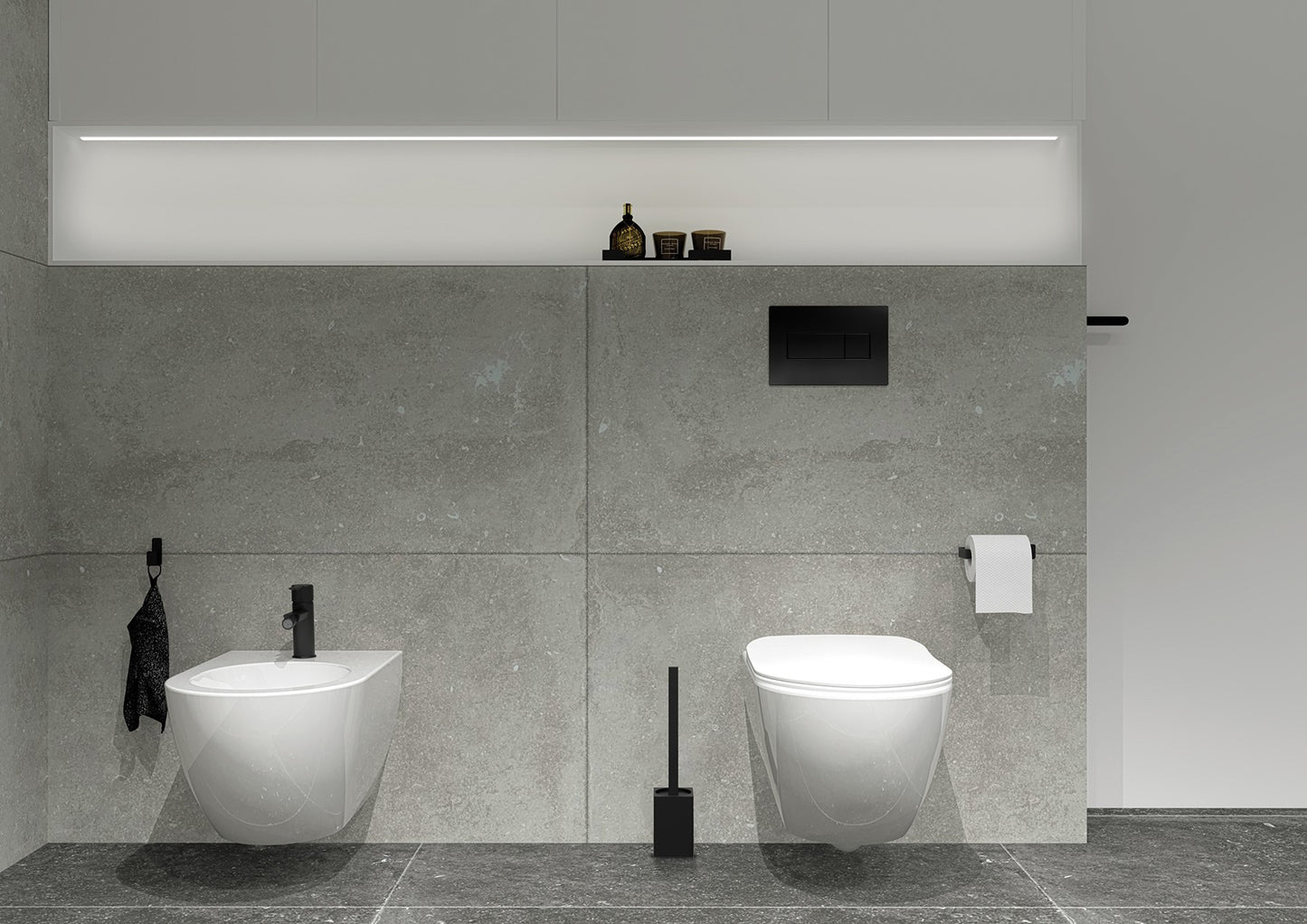 Deante PEONIA Wand-Bidet Weiß