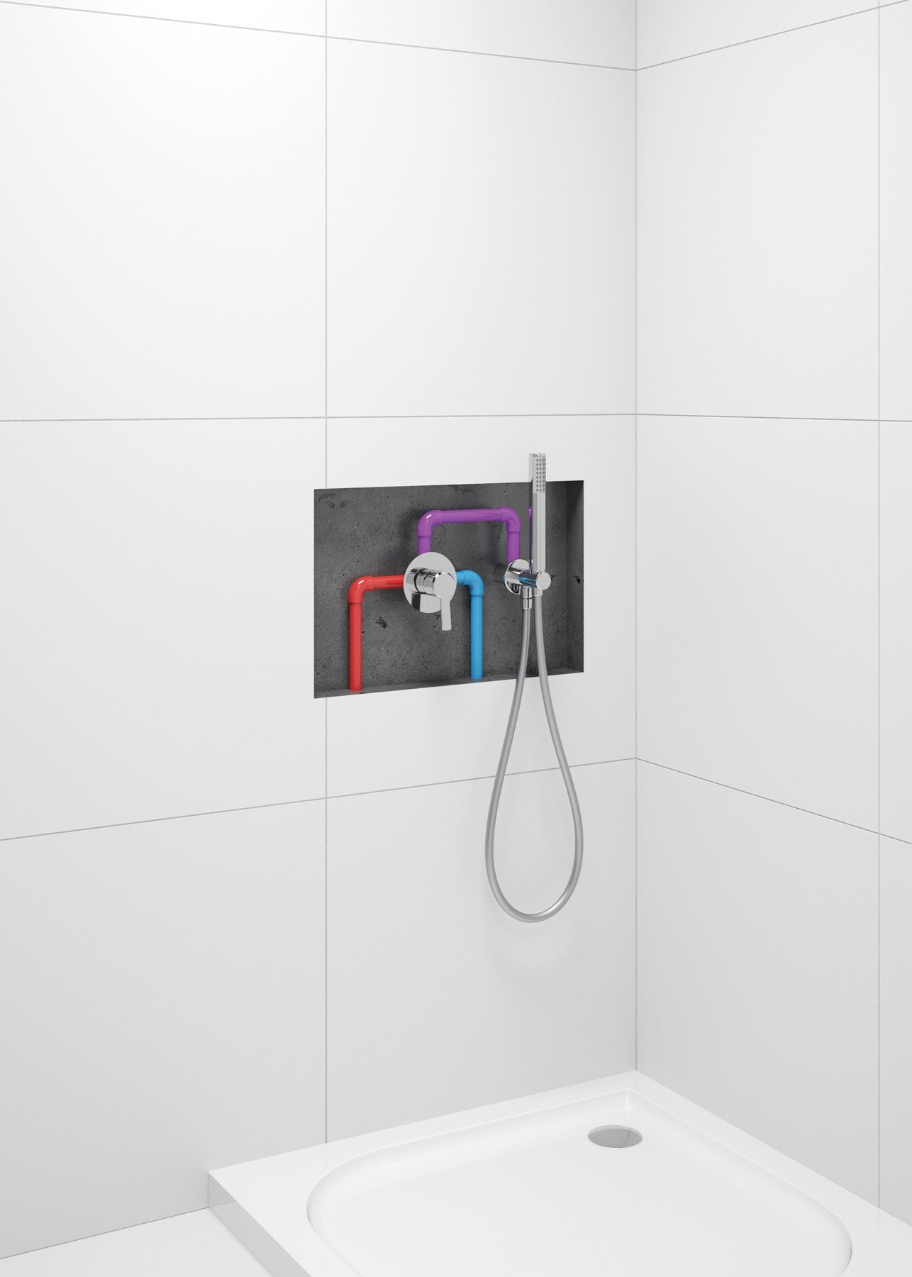 Deante Duschschlauch Brauseschlauch PVC Anti-Twist 150 cm Silber