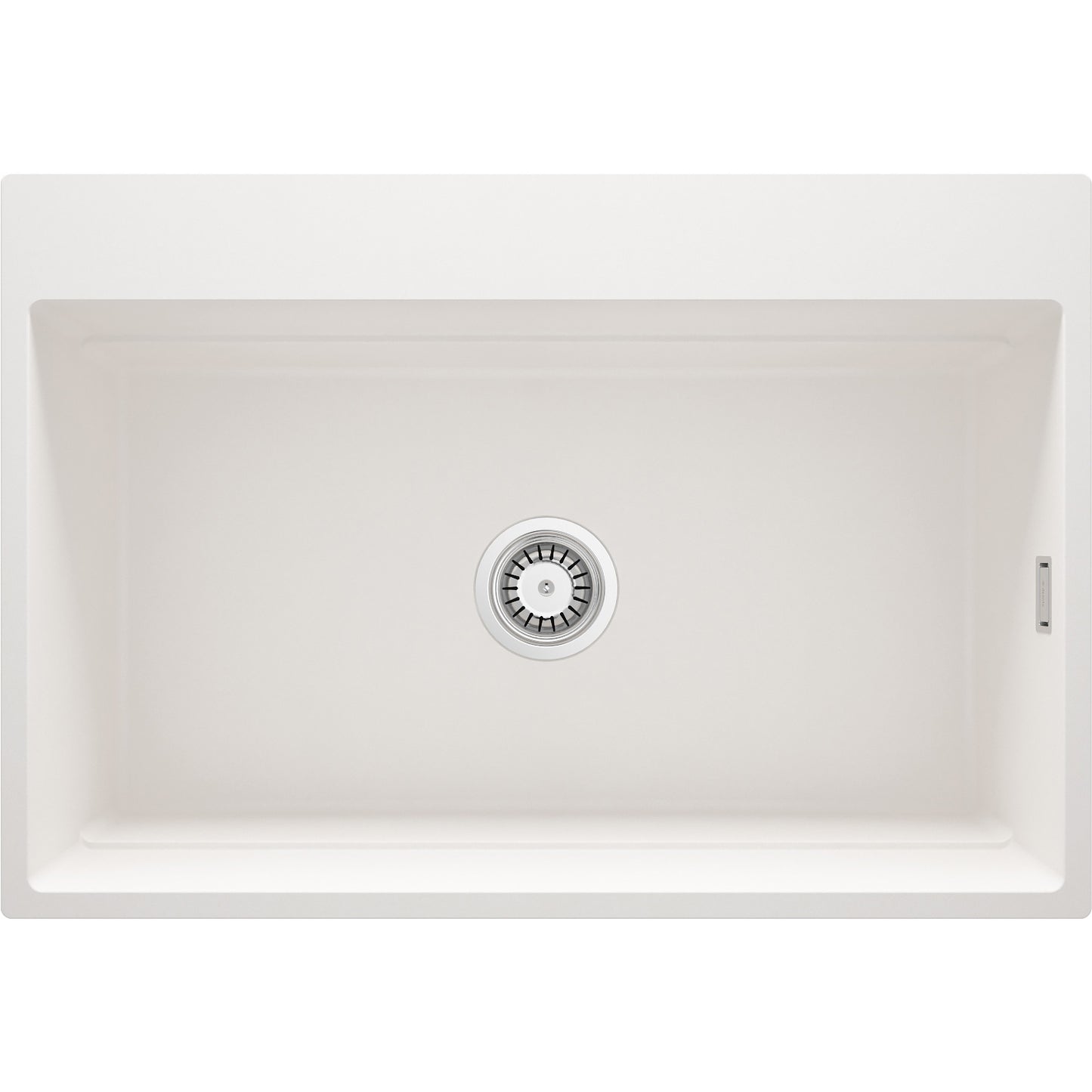 Deante MAGNETIC Granitspüle mit geräumigem Becken modular 76 x 52 cm Alabaster