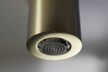 Deante SILIA HEXA Design-Duschsystem Armatur mit Schalter Gold gebürstet