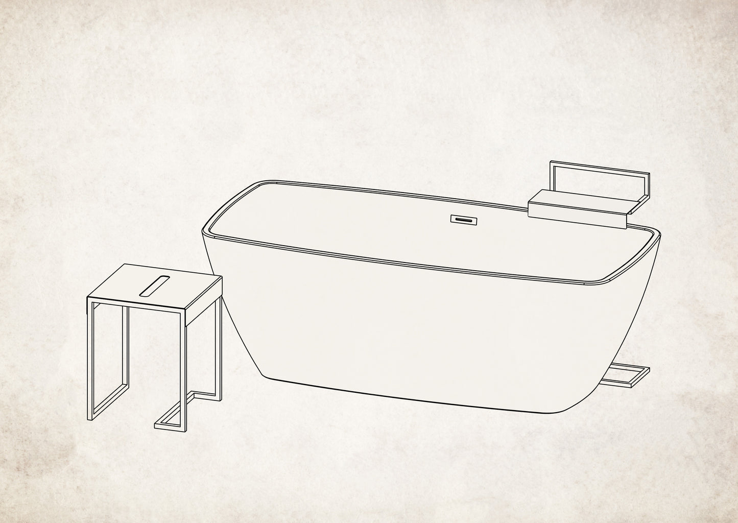 Deante MOKKO Handtuchhalter mit Ablage Handtuchständer Schwarz
