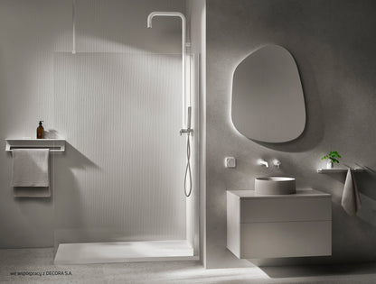 Deante PRIZMA Walk-In Duschwand Trennwand 120 x 195 cm Chrom