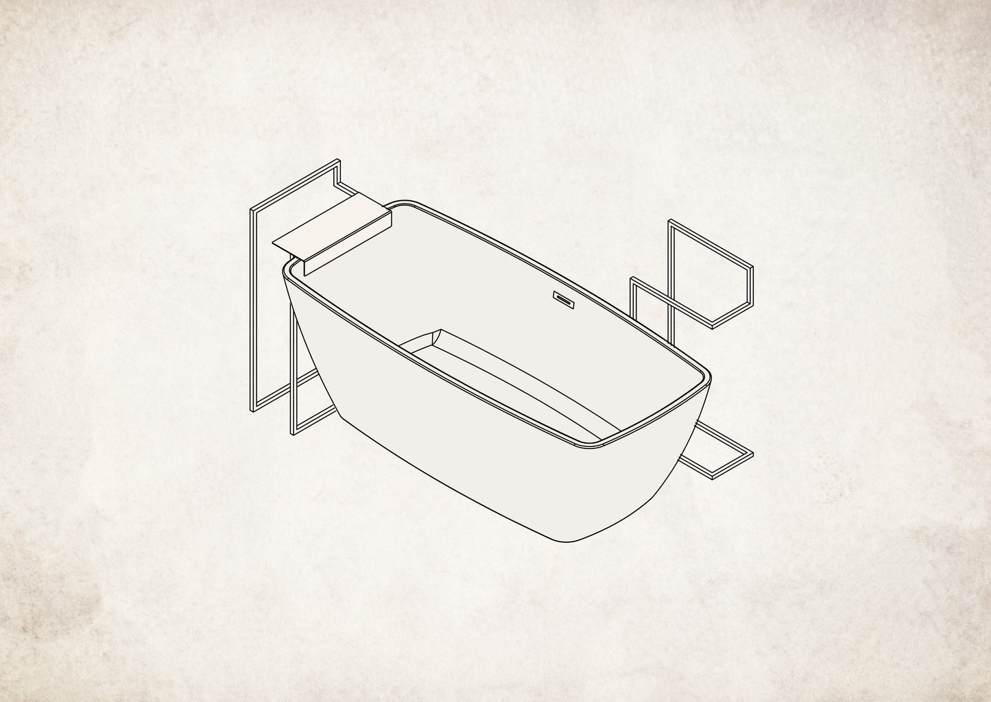 Deante MOKKO Handtuchhalter mit Ablage Handtuchständer Schwarz