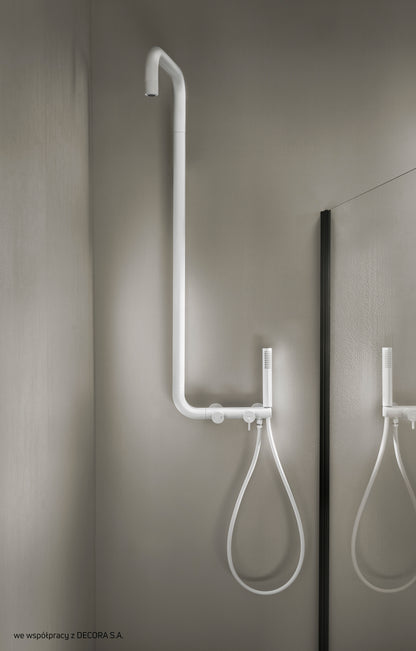 Deante SILIA Design-Duschsystem Armatur mit Funktionsschalter Weiß