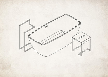 Deante MOKKO Handtuchhalter Handtuchständer Schwarz