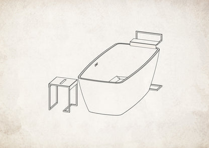 Deante MOKKO Handtuchhalter mit Ablage Handtuchständer Schwarz