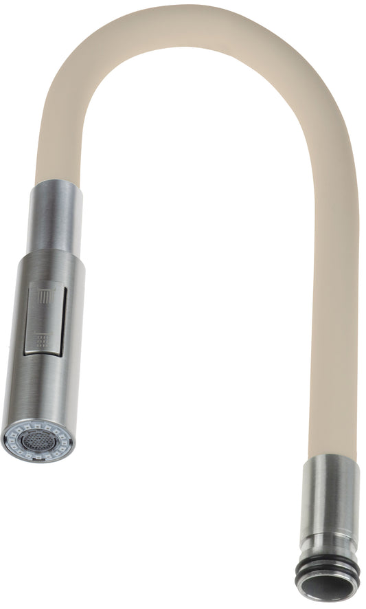 Deante LUNO Auslauf für Küchenarmatur mit Regenstrahl Beige / Stahl gebürstet