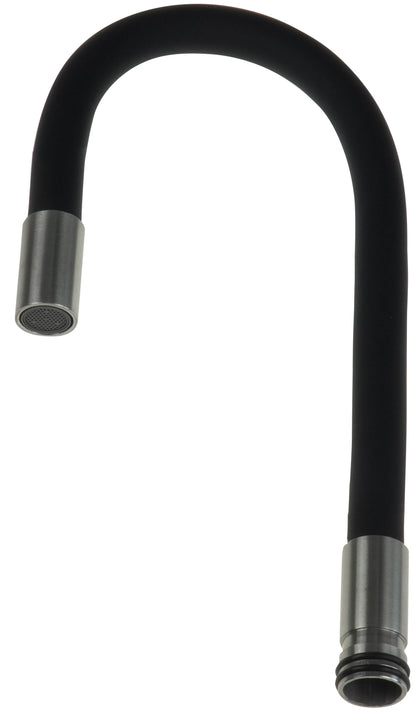 Deante LUNO Auslauf für Küchenarmatur flexibel Schwarz / Stahl gebürstet