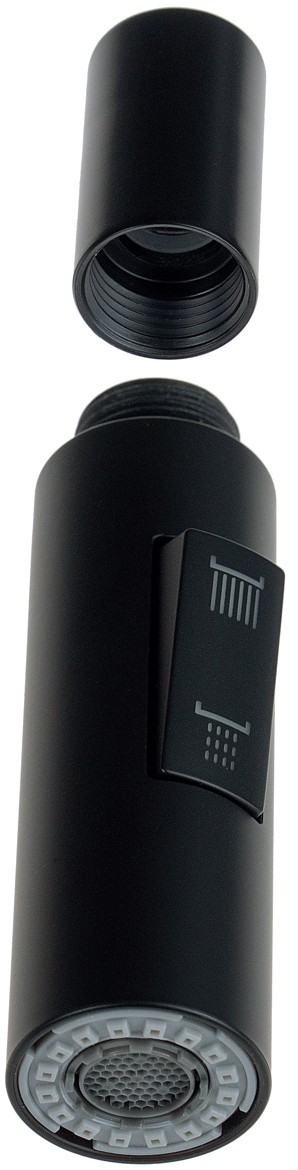 Deante LUNO Geschirrbrause Brausekopf Handbrause für Spülbeckenarmatur Schwarz