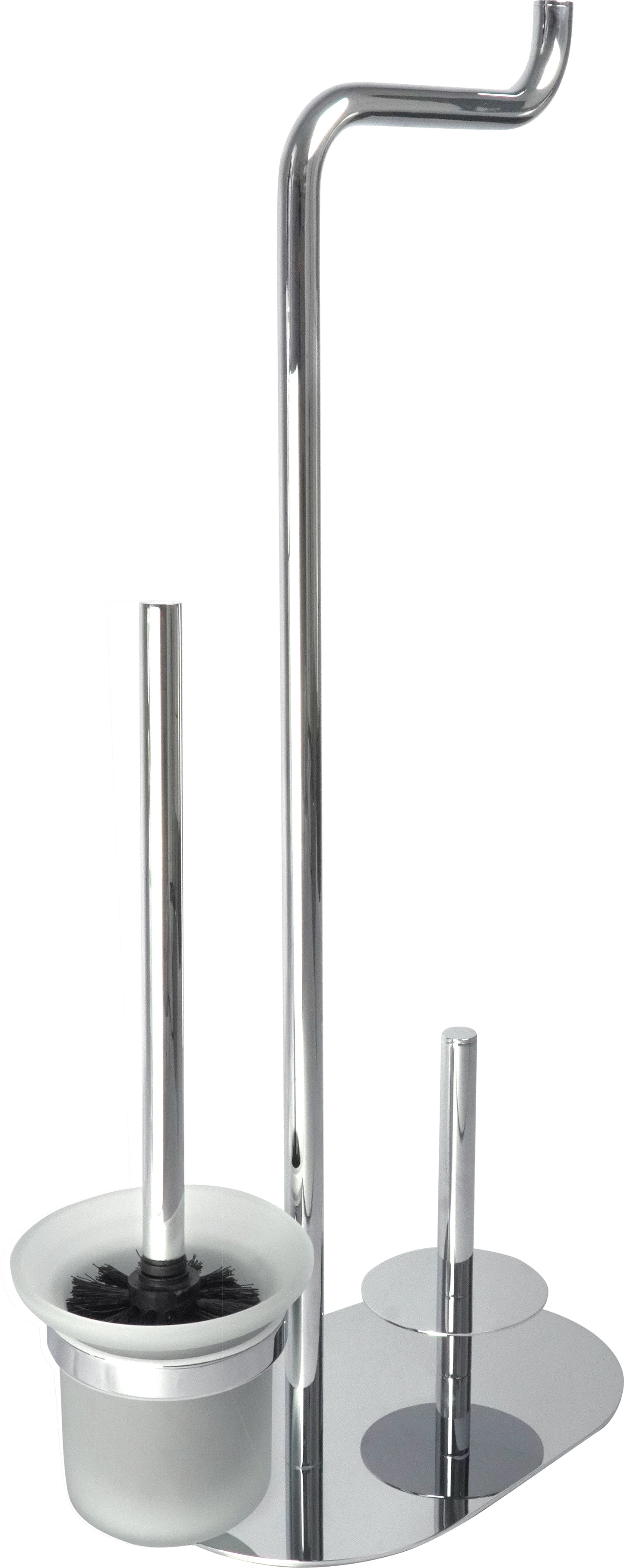 Deante SILIA WC-Bürstengarnitur mit Papierhalter (3-in-1) Chrom