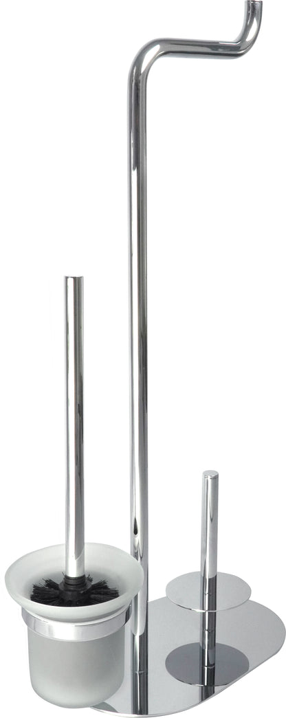 Deante SILIA WC-Bürstengarnitur mit Papierhalter (3-in-1) Chrom