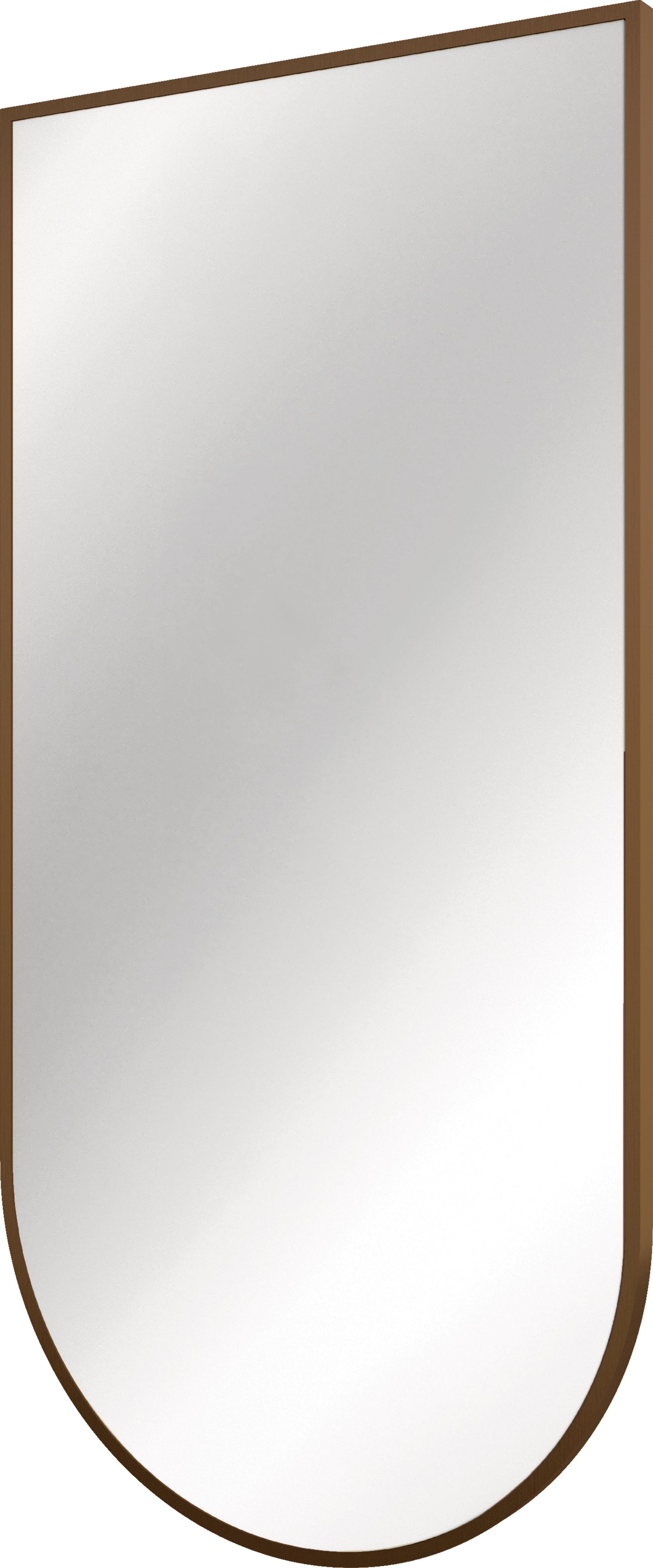 Deante SILIA Badspiegel Wandspiegel mit Rahmen 50 x 100 cm Bronze gebürstet