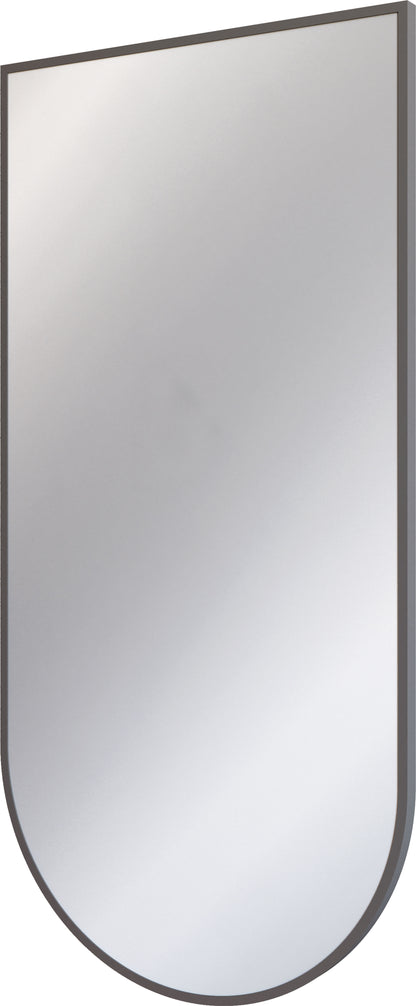 Deante SILIA Badspiegel Wandspiegel mit Rahmen 50 x 100 cm Titanium