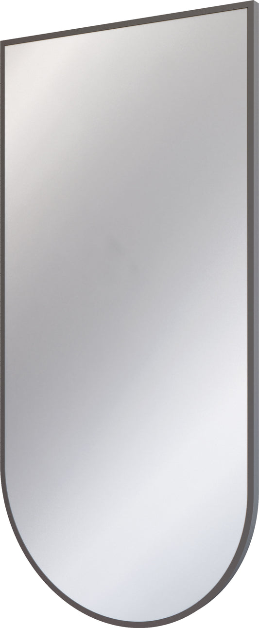 Deante SILIA Badspiegel Wandspiegel mit Rahmen 50 x 100 cm Titanium