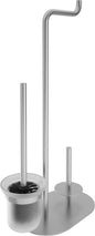 Deante SILIA WC-Bürstengarnitur mit Papierhalter (3-in-1) Stahl gebürstet