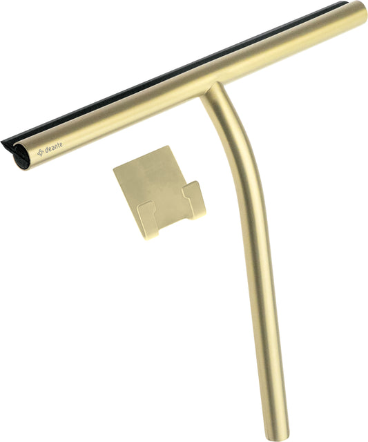 Deante SILIA Design-Duschabzieher mit Halter Gold gebürstet