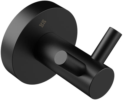 Deante JASMIN Wandhaken Handtuchhaken doppelt Schwarz